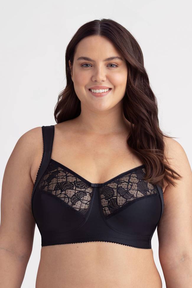 MISS MARY OF SWEDEN Flora Women's Unpadded Underwired Lace Bra with  Embroidery Black : : Clothing, Shoes & Accessories