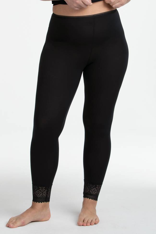 Leggings with lace