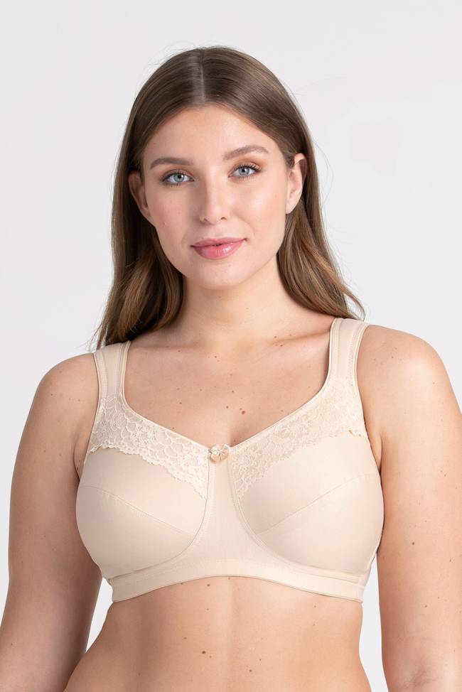 Body Best Cotton Solid Non Padded Minimiser Bra for Women