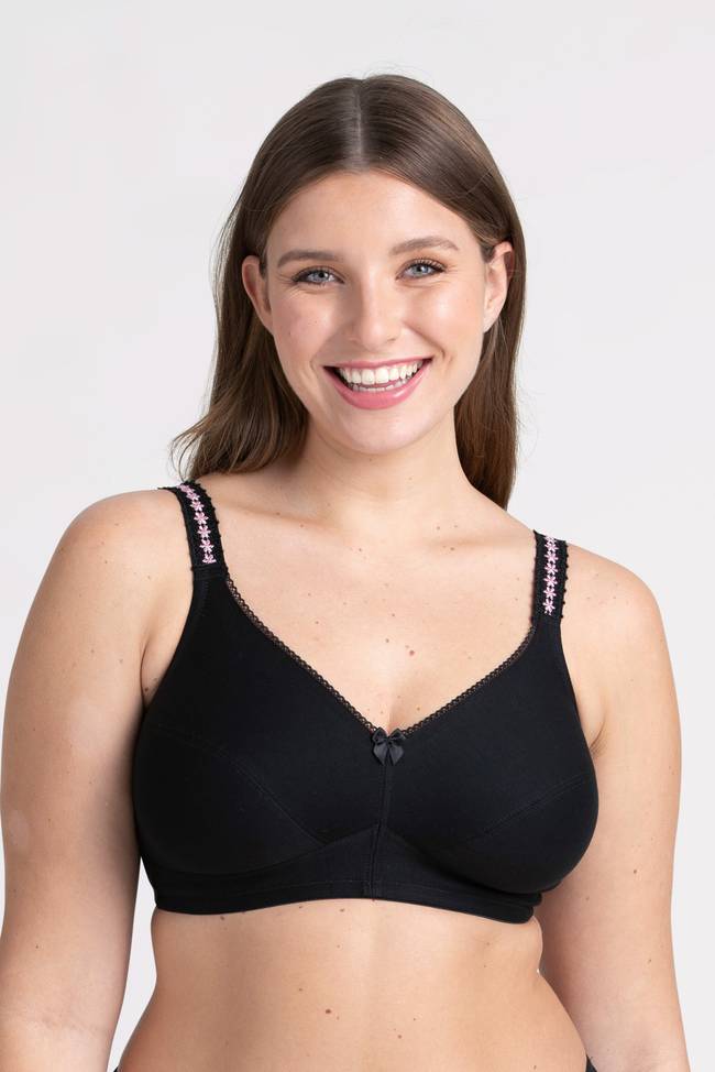 Miss Mary of Sweden Liv Prosthetic Non-Wired Mastectomy Full Cup Everyday  Bra Black 34B at  Women's Clothing store