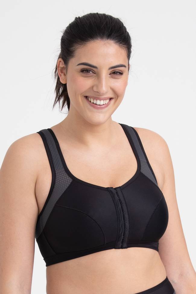 Plus size sports bra cheap front closure