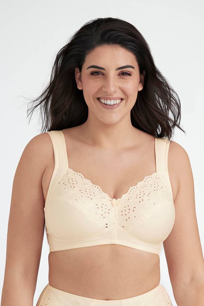 Comfortable Thread Cloth Cotton High Support Bra For Women Medium To Large  Sizes With High Support And Front Button From Cornelius, $14.18