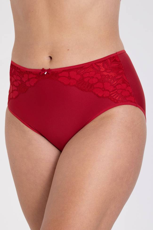 Jacquard & lace panty