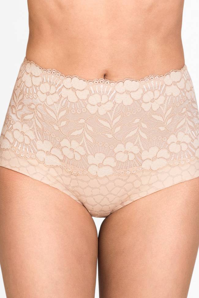 Jacquard & Lace panty girdle