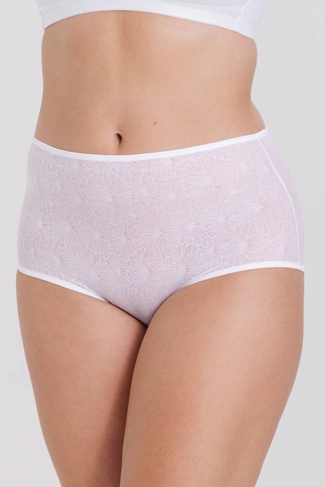 Ladies Maxi Lace Cotton Briefs