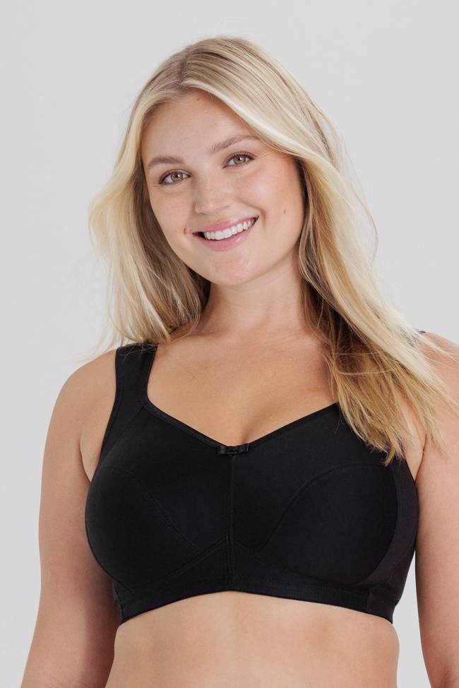 Cotton Divide - Non-wired cotton bra with a smart pocket that